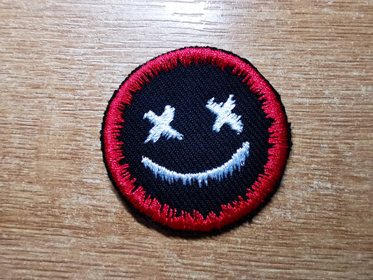 Dripping Face Iron On Embroidered Patch Pop Punk Skater Alternative Gothic Metal Gift