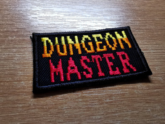 Fantasy Gaming Master Red, Orange and Yellow RPG Patch Tabletop Dungeon Synth and Fantasy Role-Play Embroidered Iron On