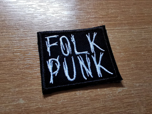 Folk Punk Embroidered Iron On Patch