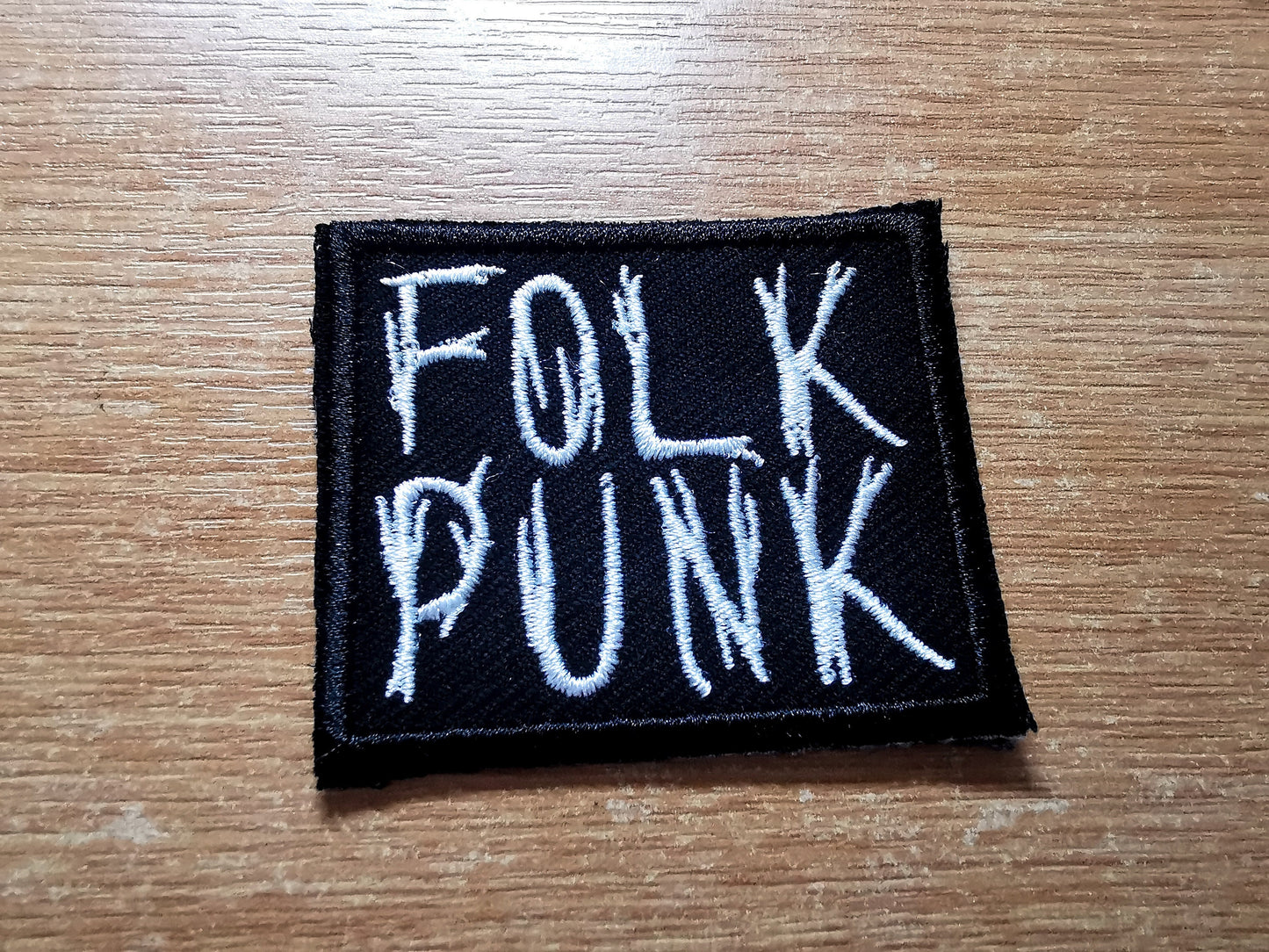 Folk Punk Embroidered Iron On Patch