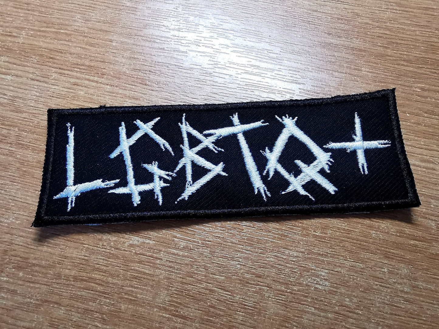 LGBTQ+ Black Metal Iron On Patch Pride Embroidered