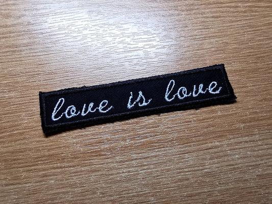 Love is Love Small Iron On Embroidered Patch LGBTQ+ Patches