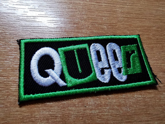 Queer Punk LGBTQ+ Iron On Patch Pride Embroidered Patches