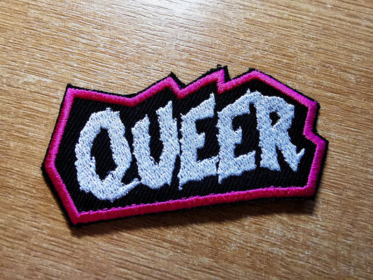 Queer Punk LGBTQ+ Iron On Patch Pride Embroidered Patches