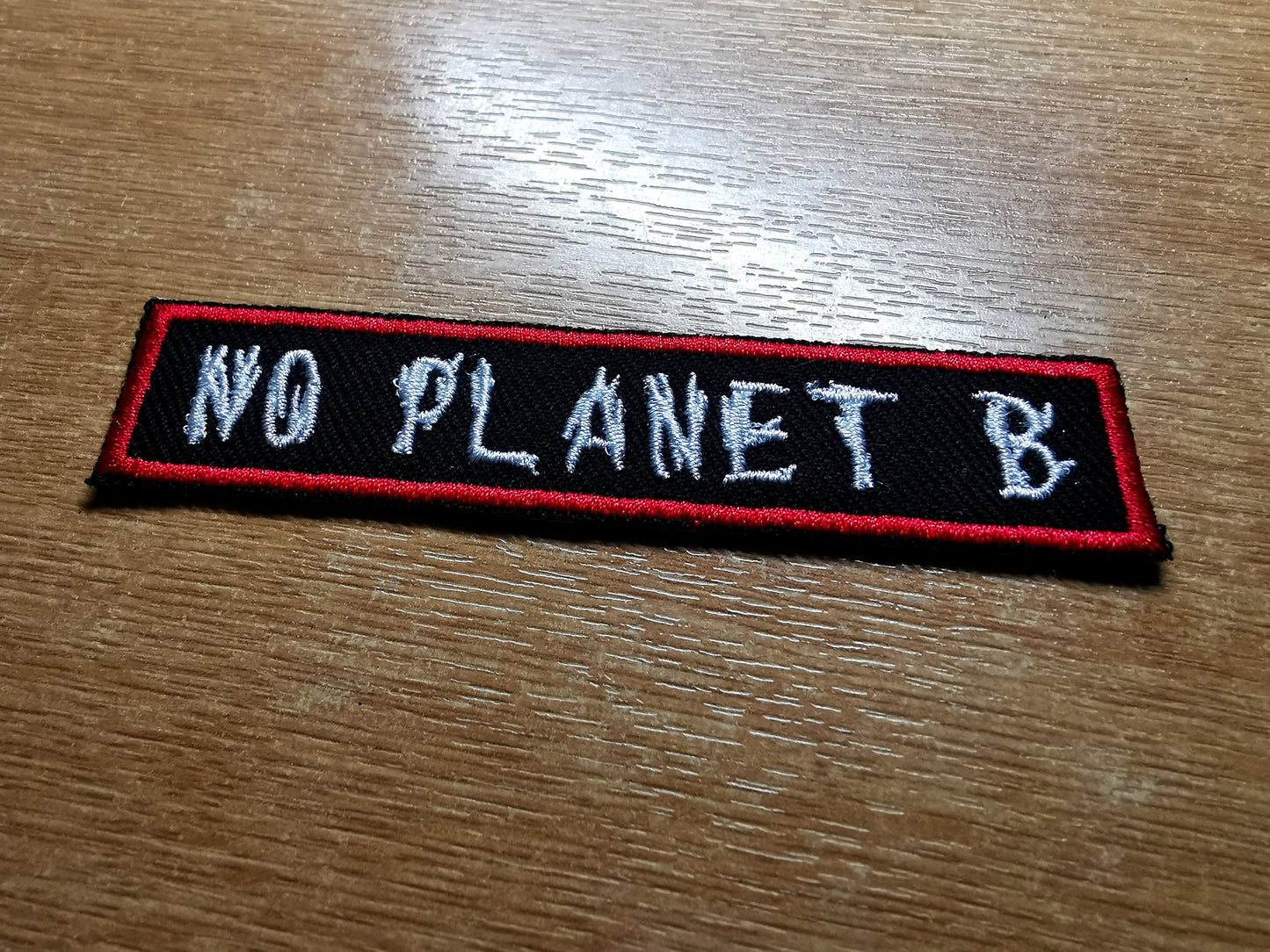 There is No Planet B Environmental Iron on or Sew on Embroidered Patch