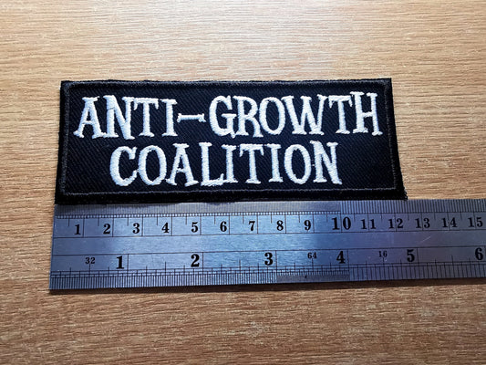 Anti Growth Coalition Liz Truss Anti Tory Embroidered Patch Left Wing Protesters Podcasters Activists Strikers Everyone v Liz