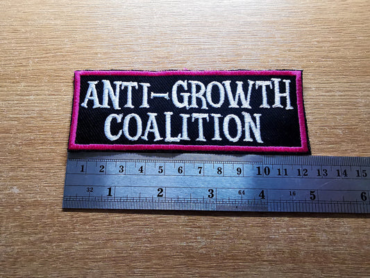 Anti Growth Coalition Liz Truss Anti Tory Embroidered Patch Left Wing Protesters Podcasters Activists Strikers Everyone v Liz