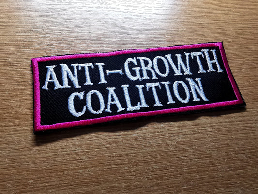 Anti Growth Coalition Liz Truss Anti Tory Embroidered Patch Left Wing Protesters Podcasters Activists Strikers Everyone v Liz