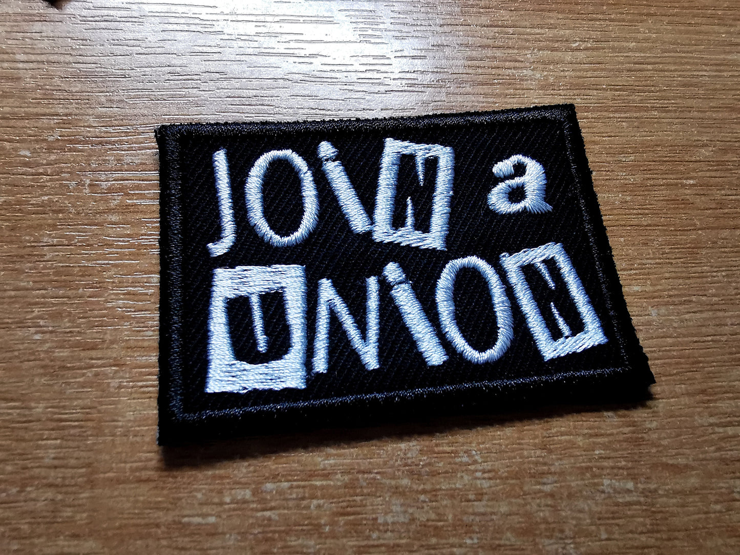 Join a Union Punk Embroidered Iron On Patch Politics Workers Labour Great Resignation