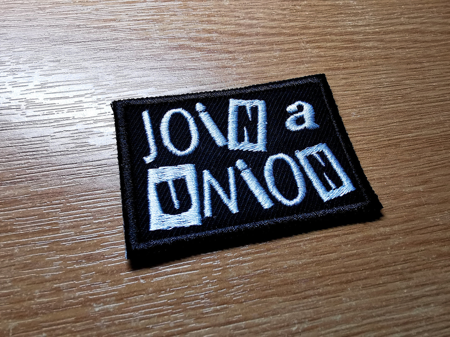 Join a Union Punk Embroidered Iron On Patch Politics Workers Labour Great Resignation