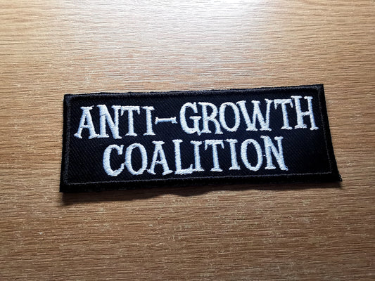 Anti Growth Coalition Liz Truss Anti Tory Embroidered Patch Left Wing Protesters Podcasters Activists Strikers Everyone v Liz