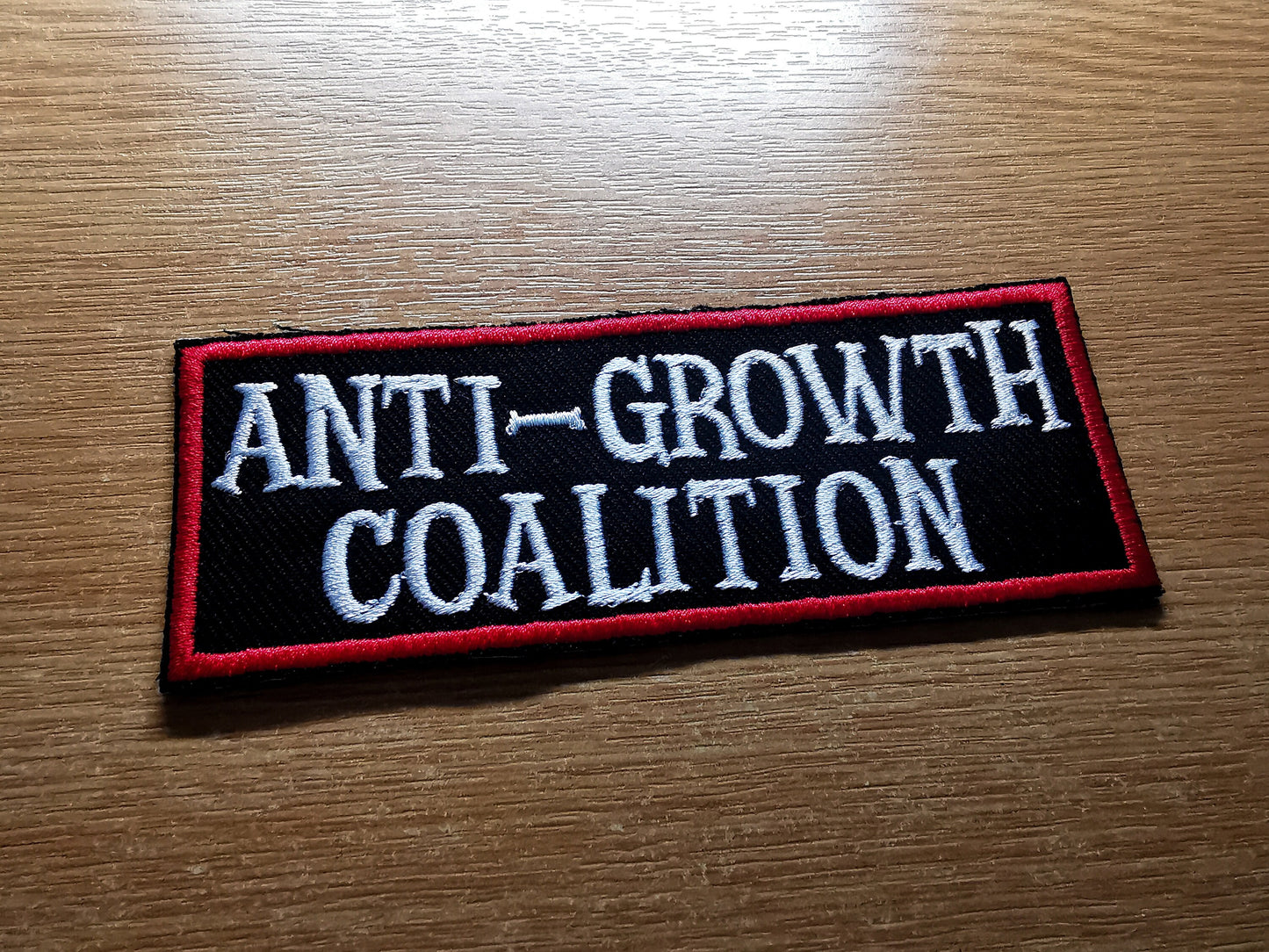 Anti Growth Coalition Liz Truss Anti Tory Embroidered Patch Left Wing Protesters Podcasters Activists Strikers Everyone v Liz