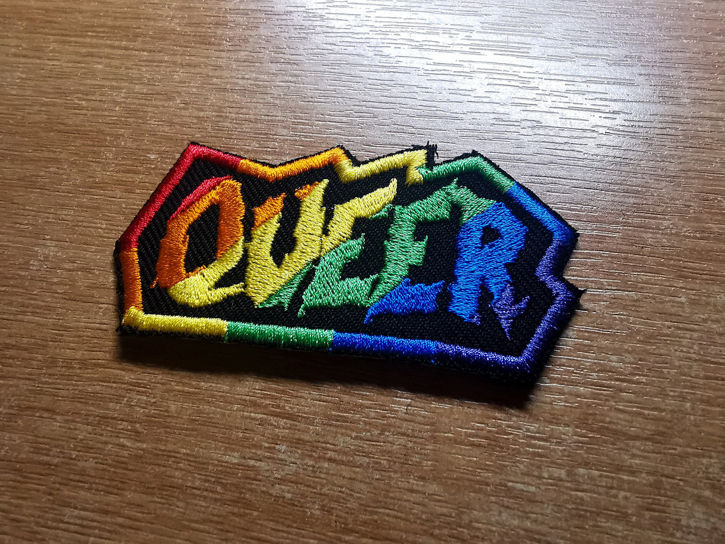Queer Rainbow Punk LGBTQ+ Iron On Patch Pride Embroidered Patches