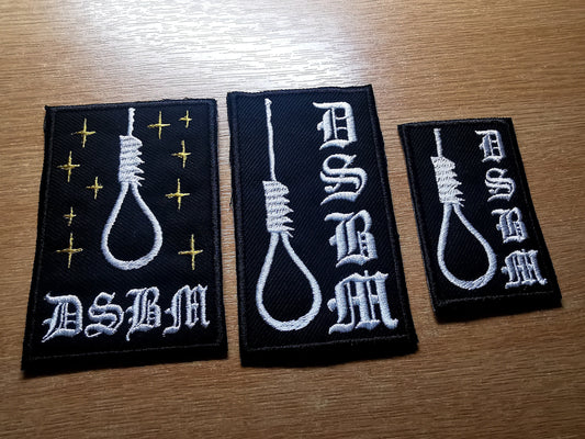 Depressive Black Metal Embroidered Patch DSBM Thy Light Iron on Patch