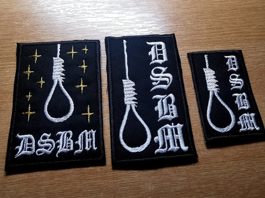 Depressive Black Metal Embroidered Patch DSBM Thy Light Iron on Patch