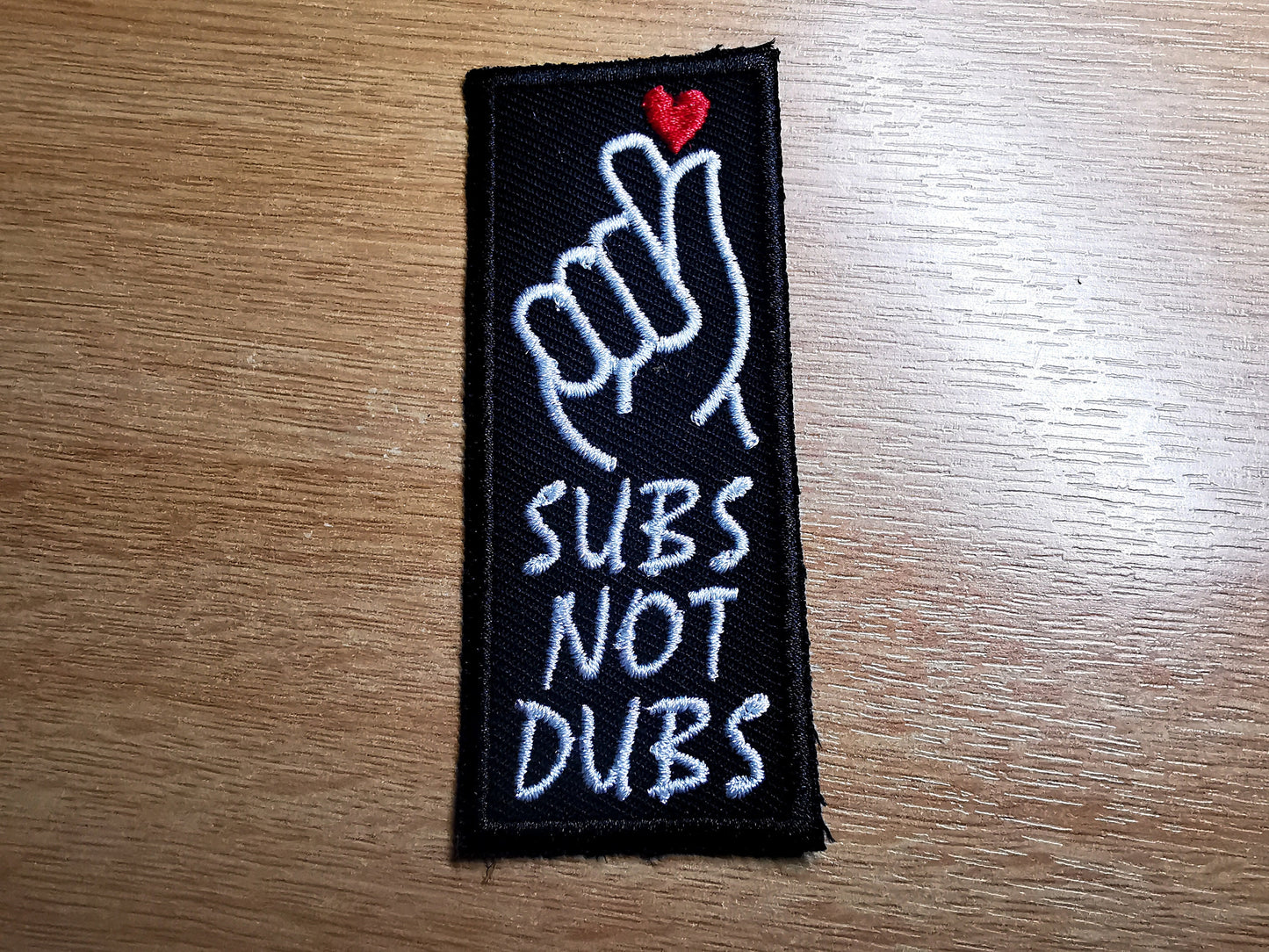 K-Drama Finger Heart Patch for Subtitle Watchers Embroidered Patches