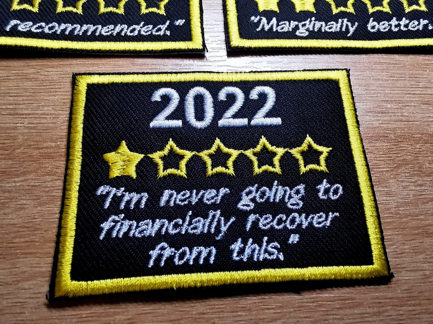 2022, 2021 and 2020 Review Commemorative Iron on Embroidered Patches