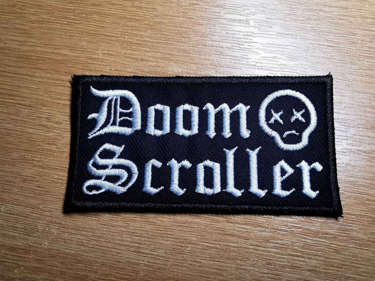 Doom Scroller Embroidered Patch Doom Scrolling and ADHD