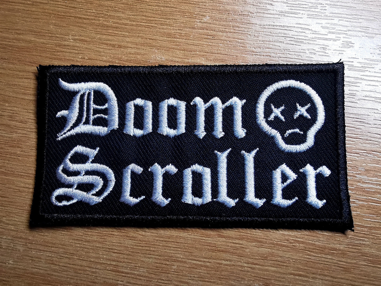 Doom Scroller Embroidered Patch Doom Scrolling and ADHD