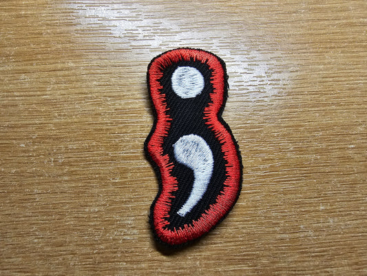 Semi Colon Patch Small Gap filler for mental health awareness and solidarity