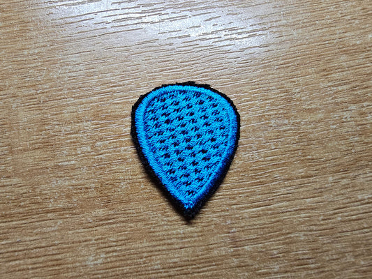 Guitar Plectrum Embroidered Patch Actual Size Guitar Picks