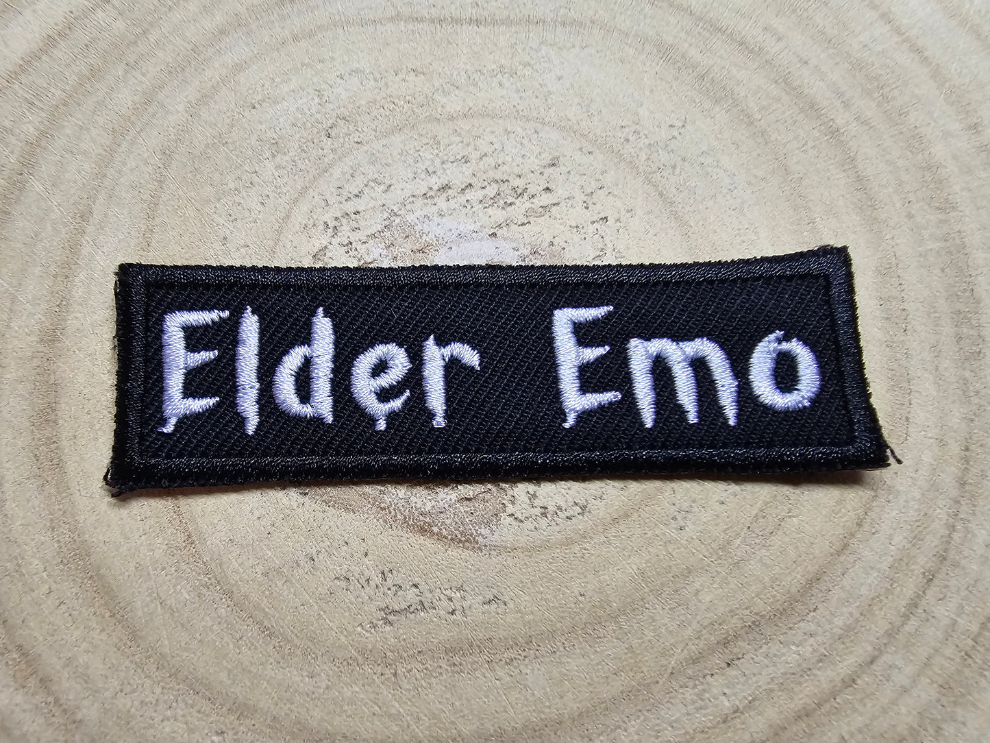 Elder Emo Kid Embroidered Patch Pop Punk Metalcore 00s Culture Throwback
