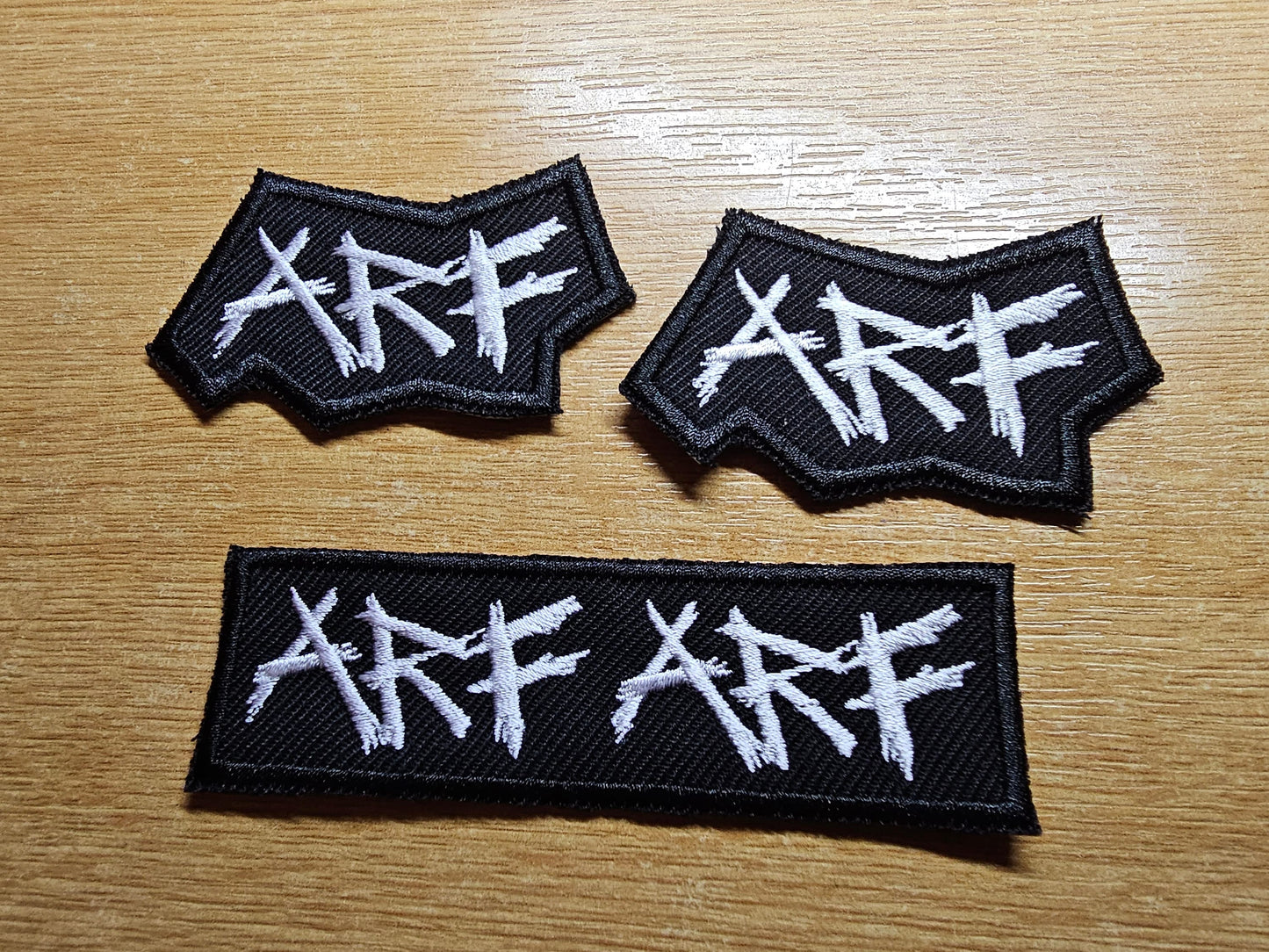 Arf Arf Blegh Metalcore Embroidered Patch Metal Breakdown Emo