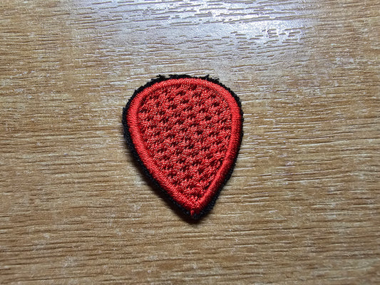 Guitar Plectrum Embroidered Patch Actual Size Guitar Picks