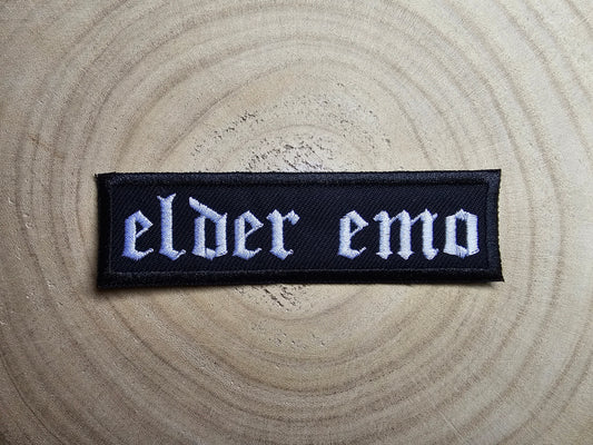 Elder Emo Kid Embroidered Patch Pop Punk Metalcore 00s Culture Throwback
