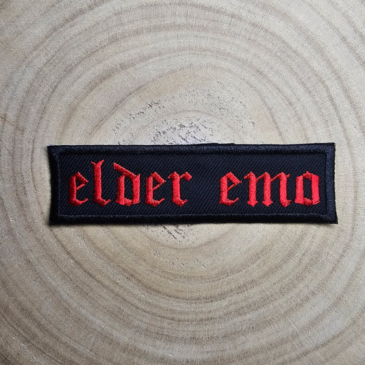 Elder Emo Kid Embroidered Patch Pop Punk Metalcore 00s Culture Throwback
