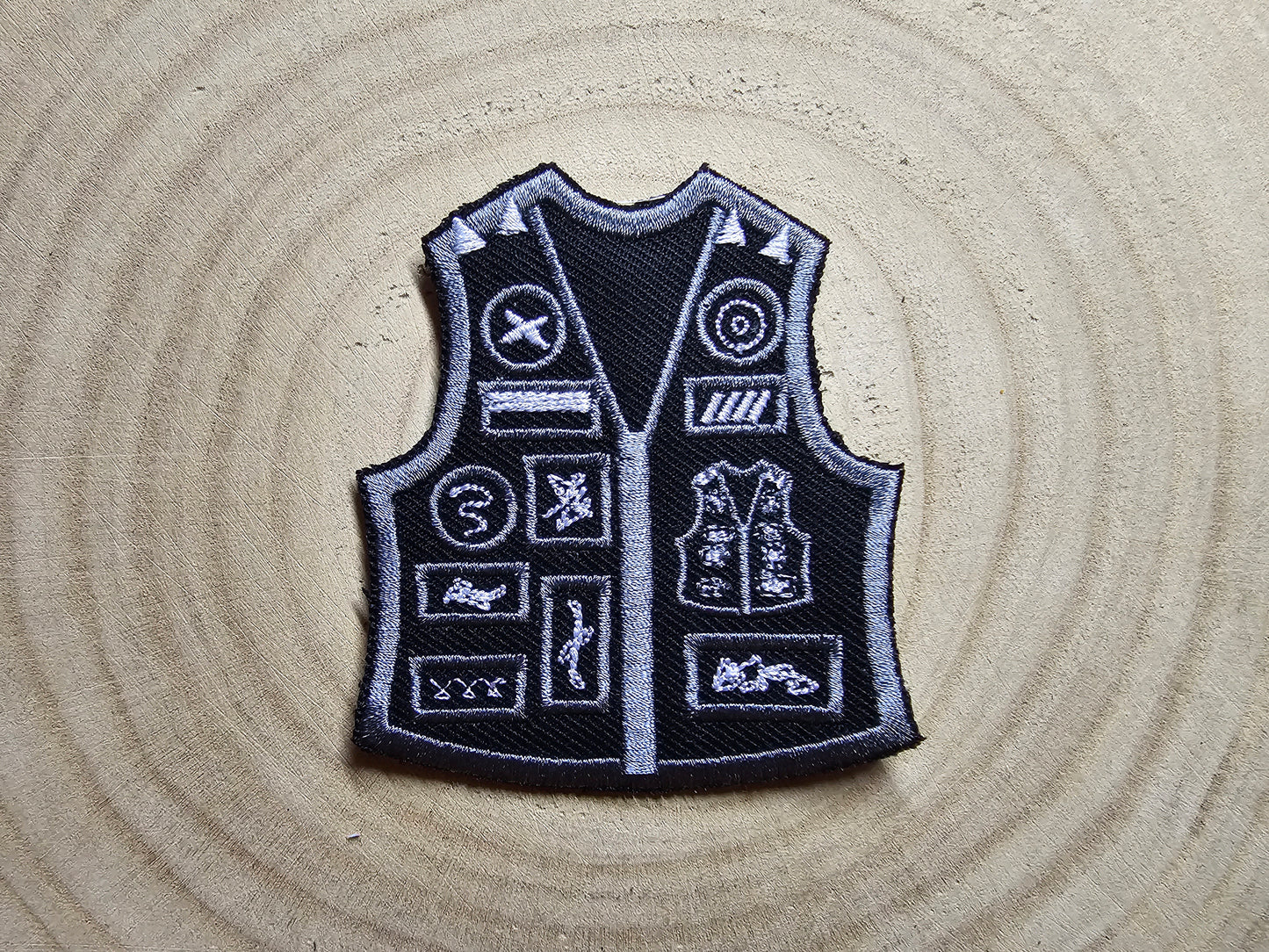 Battle Jacket Meme Patches Embroidered Back Patch and Mini Battle Vest Funny Patches Vestception