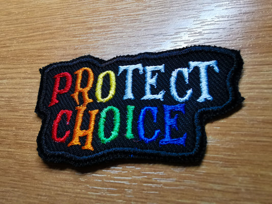 Protect Choice Embroidered Patch Rainbow