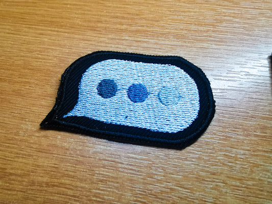 Chat bubbles Embroidered Patch typing social media gift present tech