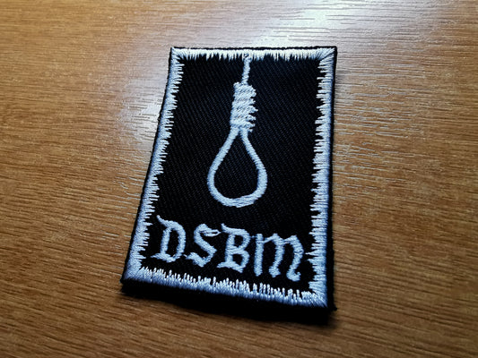 Depressive Black Metal Embroidered Patch White Snowy