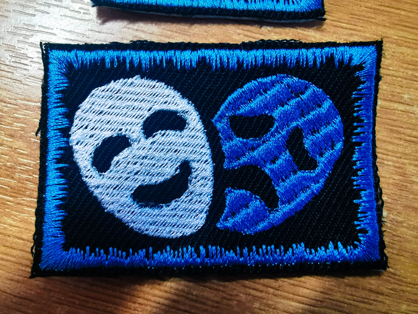 Bipolar Disorder Embroidered Patch Subtle Symbol for Vibrant Aqua Disability and Mental Health Awareness