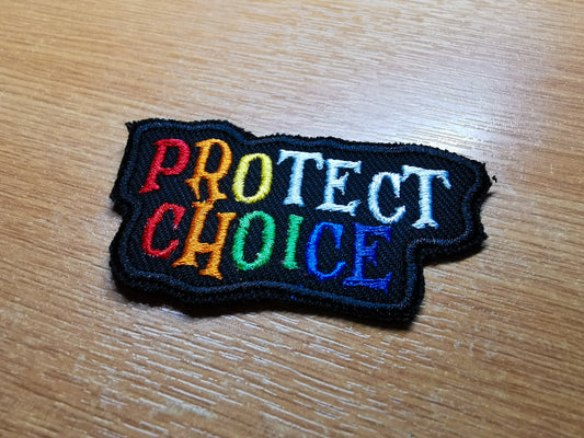 Protect Choice Embroidered Patch Rainbow