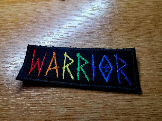 Viking Warrior Rainbow LGBTQ+ Embroidered Patch