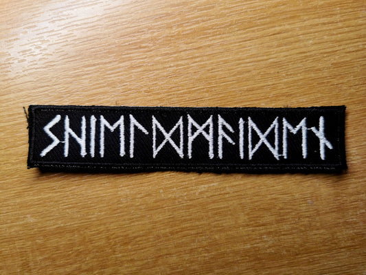 Shieldmaiden in Runes Embroidered Patch