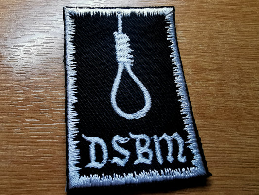 Depressive Black Metal Embroidered Patch White Snowy
