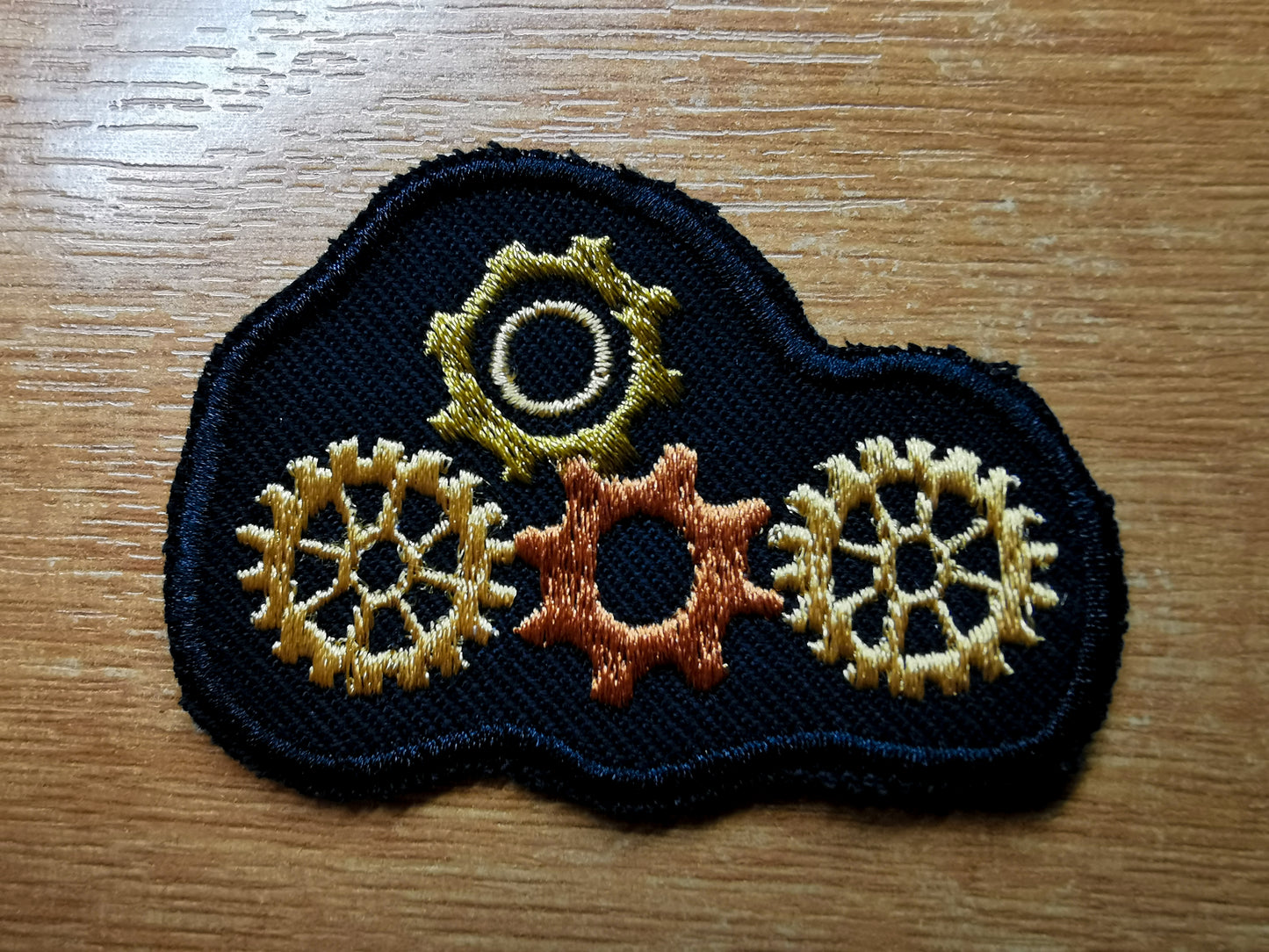 Steampunk Gears and Cogs Embroidered Patch