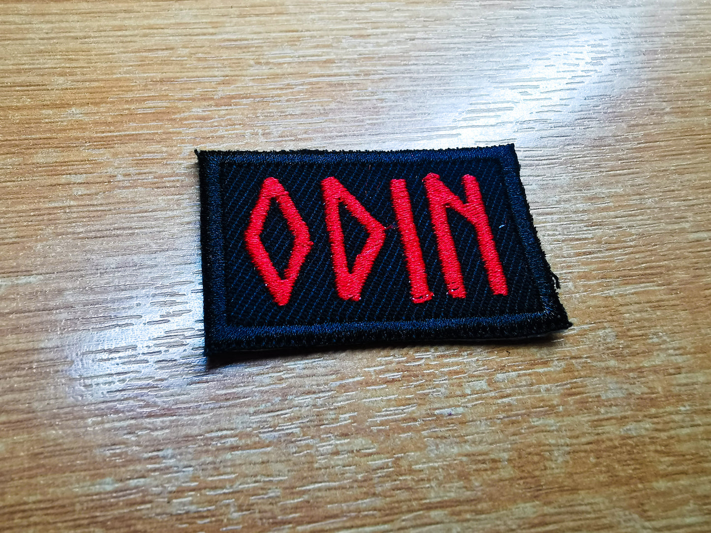 Odin Vikings Rune Red Embroidered Patch Vikings Gift